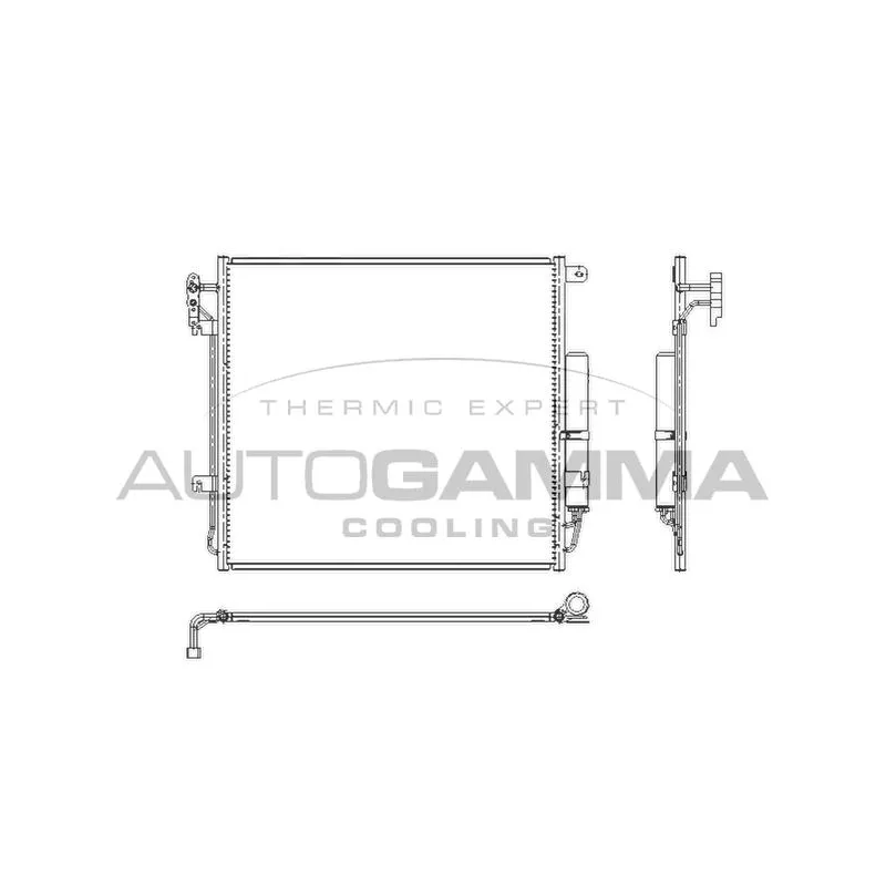 Condenseur, climatisation AUTOGAMMA 105196