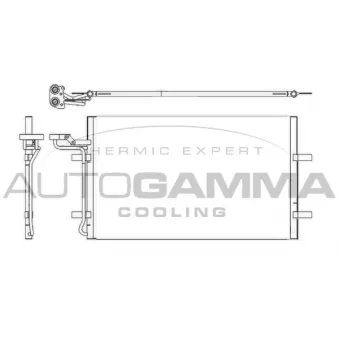 Condenseur, climatisation AUTOGAMMA 105199