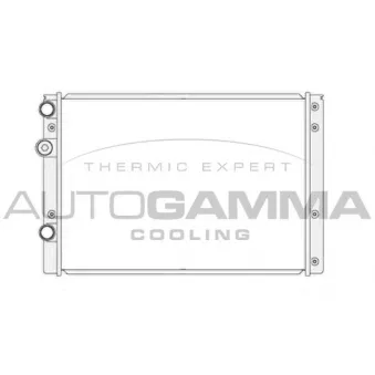 Radiateur, refroidissement du moteur AUTOGAMMA 105200