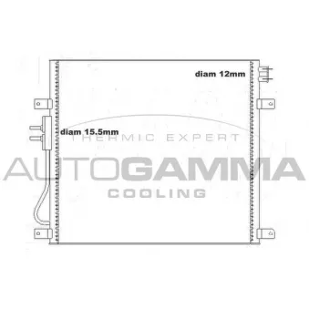 Condenseur, climatisation AUTOGAMMA 105204