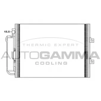Condenseur, climatisation AUTOGAMMA 105205