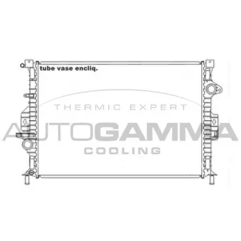 Radiateur, refroidissement du moteur AUTOGAMMA 105206