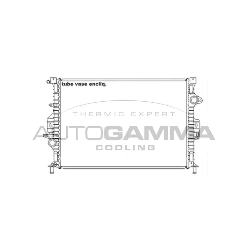 Radiateur, refroidissement du moteur AUTOGAMMA 105206