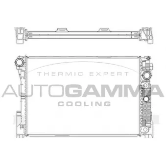 Radiateur, refroidissement du moteur AUTOGAMMA 105208