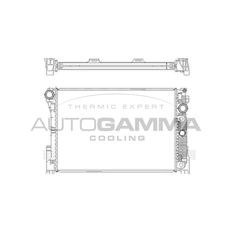 Radiateur, refroidissement du moteur AUTOGAMMA 105208