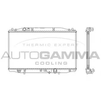 Radiateur, refroidissement du moteur AUTOGAMMA 105211