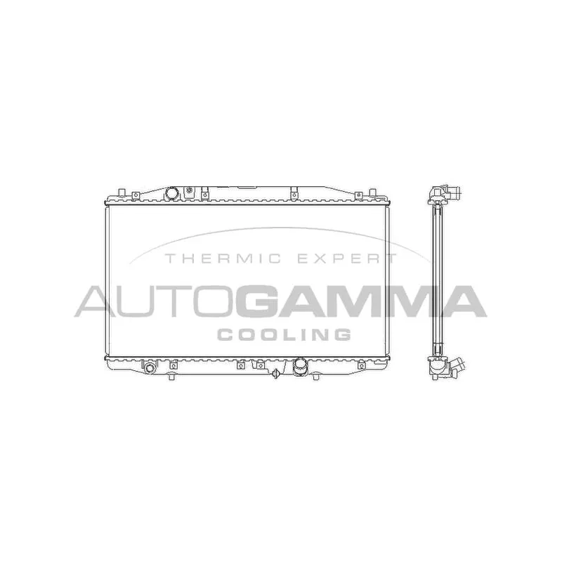 Radiateur, refroidissement du moteur AUTOGAMMA 105211