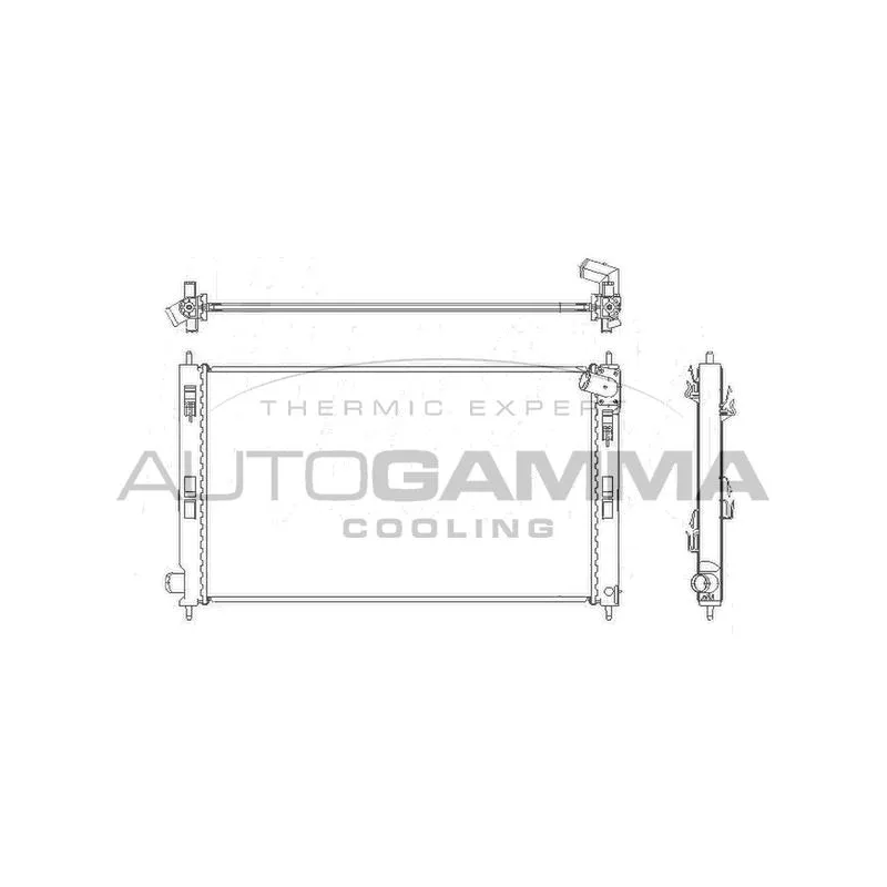 Radiateur, refroidissement du moteur AUTOGAMMA 105216