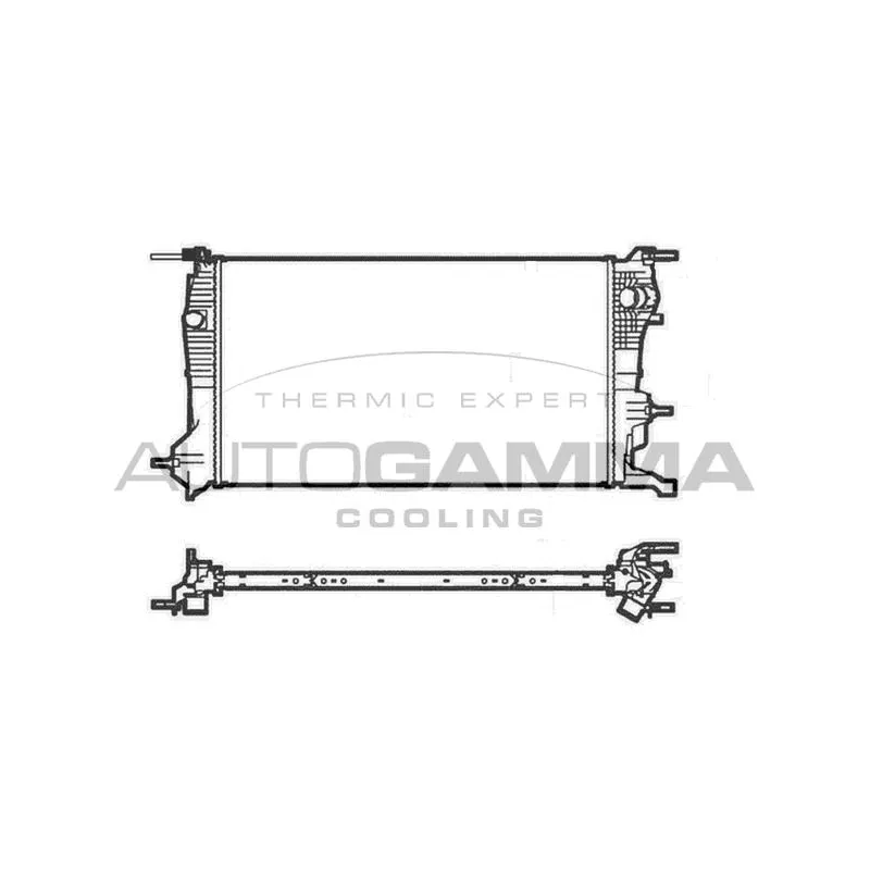 Radiateur, refroidissement du moteur AUTOGAMMA 105218