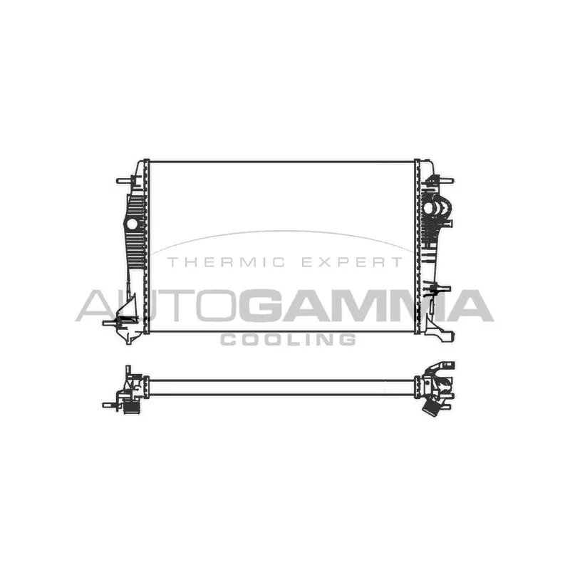 Radiateur, refroidissement du moteur AUTOGAMMA 105220