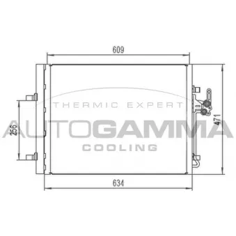 Condenseur, climatisation AUTOGAMMA 105223