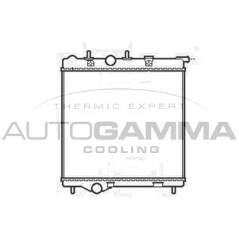 Radiateur, refroidissement du moteur AUTOGAMMA 105248