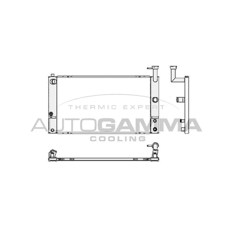 Radiateur, refroidissement du moteur AUTOGAMMA 105250