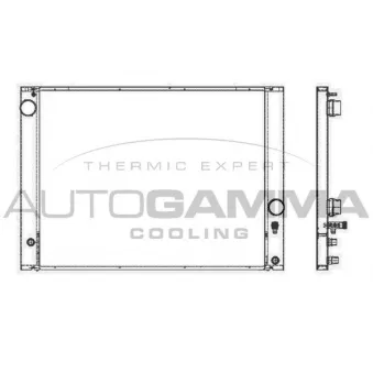Radiateur, refroidissement du moteur AUTOGAMMA 105251