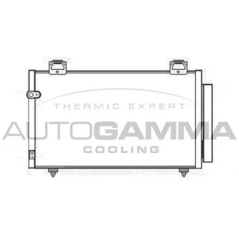Condenseur, climatisation AUTOGAMMA 105256