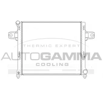 Radiateur, refroidissement du moteur AUTOGAMMA 105259