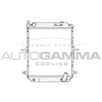 Radiateur, refroidissement du moteur AUTOGAMMA 105289