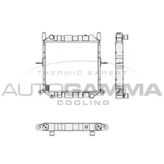 Radiateur, refroidissement du moteur AUTOGAMMA 105290