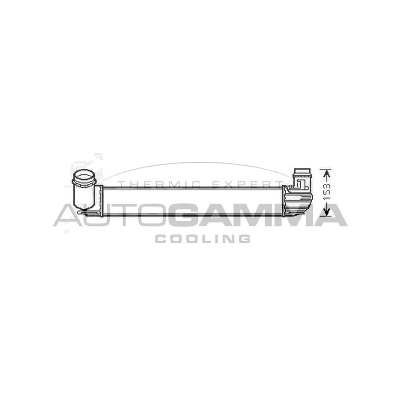 Intercooler, échangeur AUTOGAMMA 105291