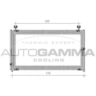 Condenseur, climatisation AUTOGAMMA 105293