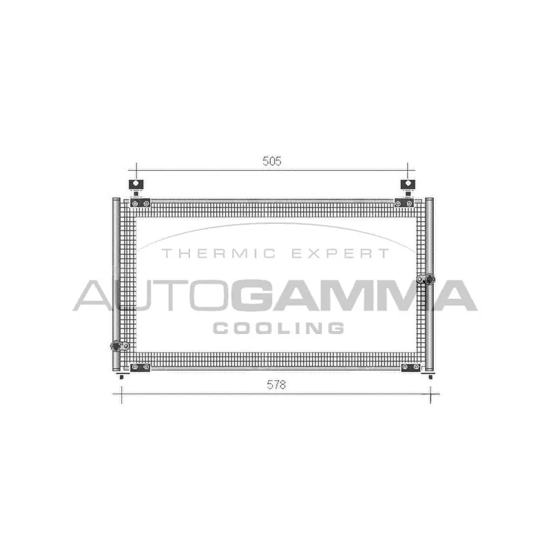 Condenseur, climatisation AUTOGAMMA 105293