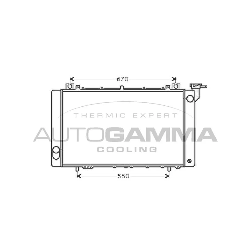 Radiateur, refroidissement du moteur AUTOGAMMA 105305