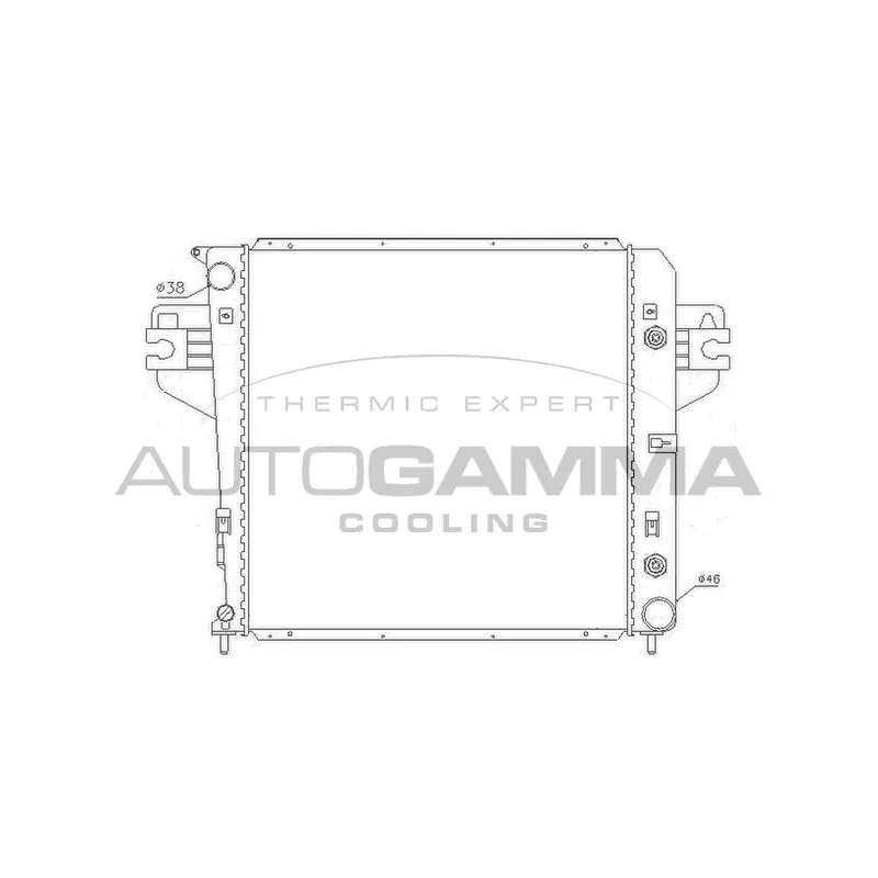 Radiateur, refroidissement du moteur AUTOGAMMA 105307