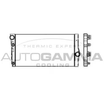 Radiateur, refroidissement du moteur AUTOGAMMA 105309