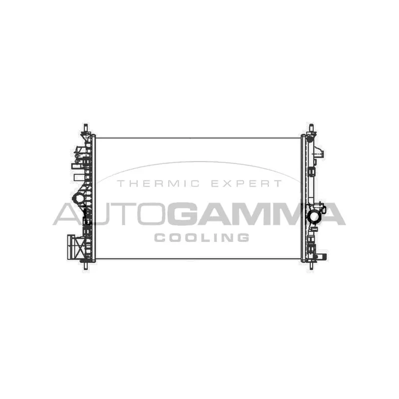 Radiateur, refroidissement du moteur AUTOGAMMA 105317