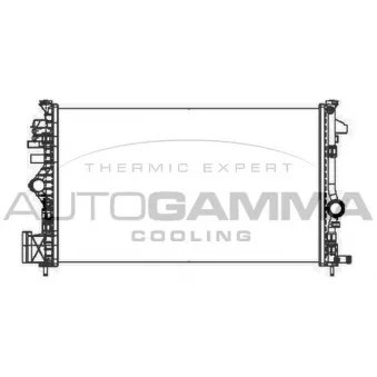 Radiateur, refroidissement du moteur AUTOGAMMA 105318