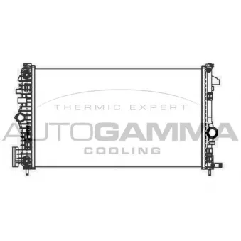 Radiateur, refroidissement du moteur AUTOGAMMA 105319