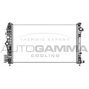 Radiateur, refroidissement du moteur AUTOGAMMA 105321