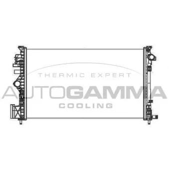 Radiateur, refroidissement du moteur AUTOGAMMA 105322