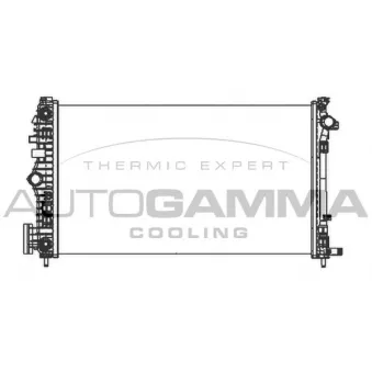 Radiateur, refroidissement du moteur AUTOGAMMA 105323