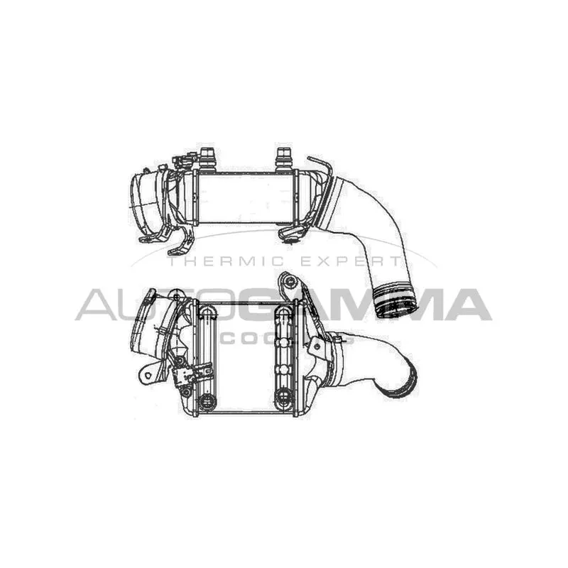 Intercooler, échangeur AUTOGAMMA 105333