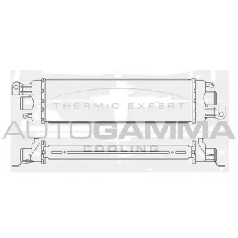 Intercooler, échangeur AUTOGAMMA 105335