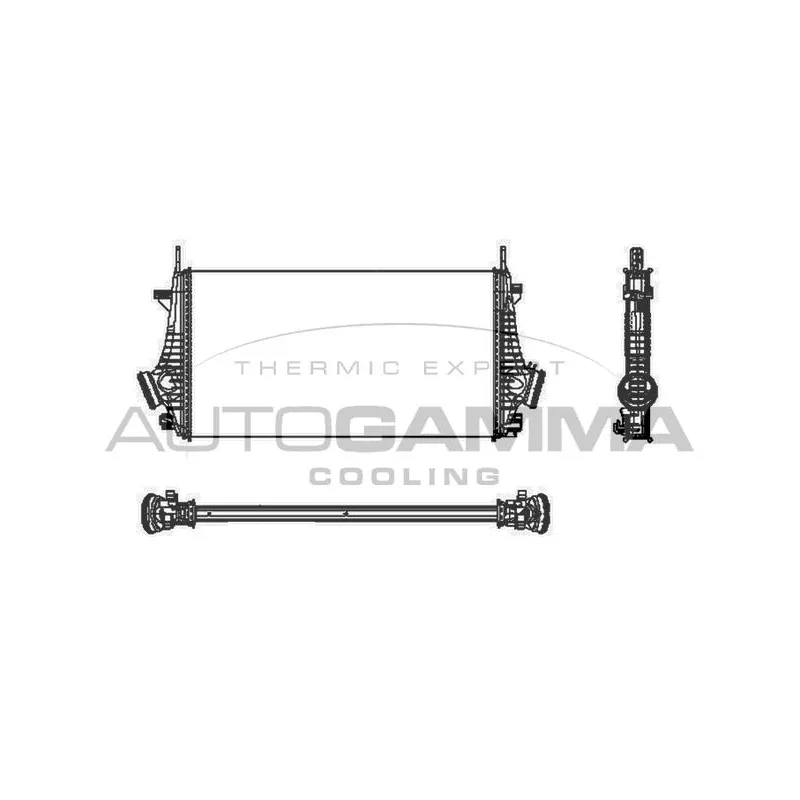 Intercooler, échangeur AUTOGAMMA 105338