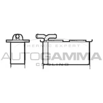 Intercooler, échangeur AUTOGAMMA 105340