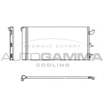 Condenseur, climatisation AUTOGAMMA 105341