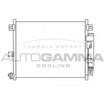Condenseur, climatisation AUTOGAMMA 105342