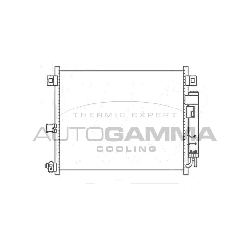 Condenseur, climatisation AUTOGAMMA 105342