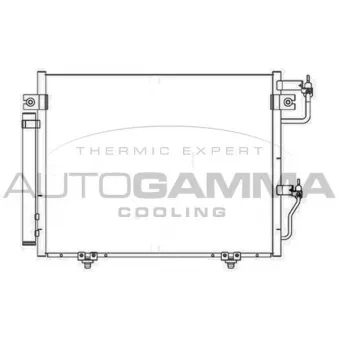 Condenseur, climatisation AUTOGAMMA 105343