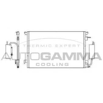 Condenseur, climatisation AUTOGAMMA 105344