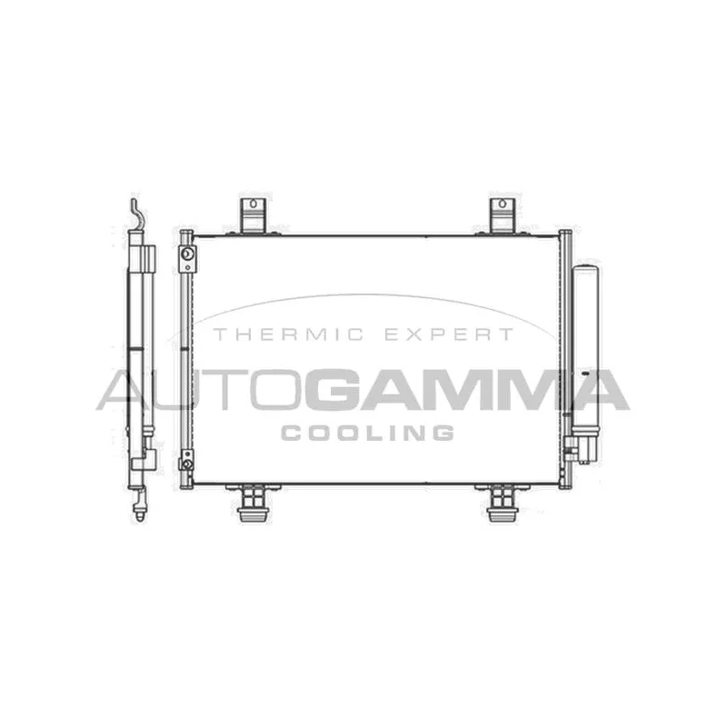 Condenseur, climatisation AUTOGAMMA 105345