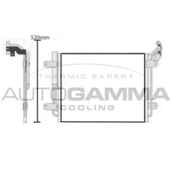 Condenseur, climatisation AUTOGAMMA 105346