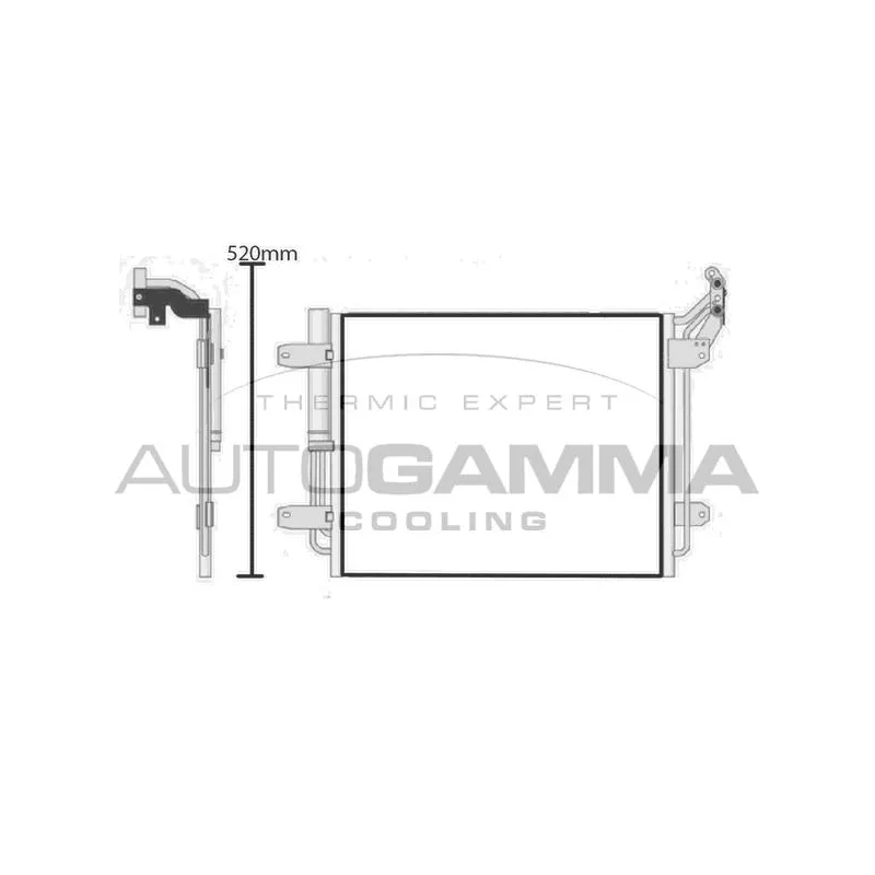 Condenseur, climatisation AUTOGAMMA 105346