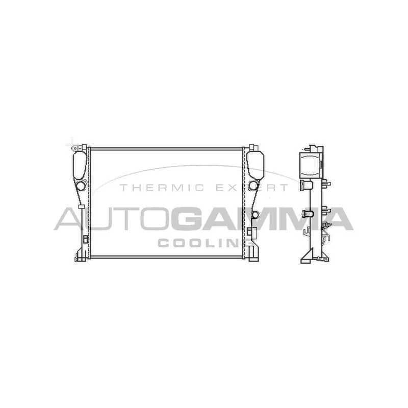 Radiateur, refroidissement du moteur AUTOGAMMA 105348