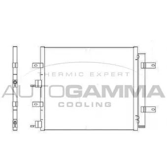 Condenseur, climatisation AUTOGAMMA 105351