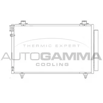 Condenseur, climatisation AUTOGAMMA 105356