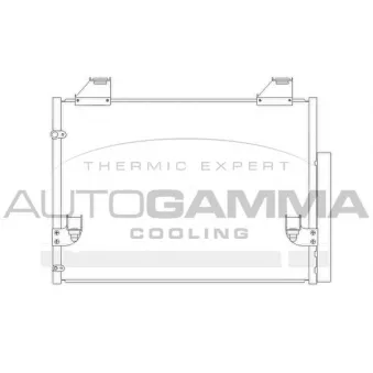 Condenseur, climatisation AUTOGAMMA 105357